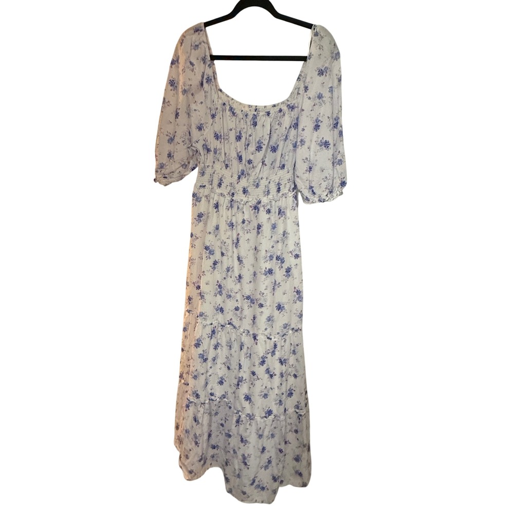 LoveShackFancy Target Gemma Maxi Dress Floral Cottagecore Blue White Large - Picture 4 of 6